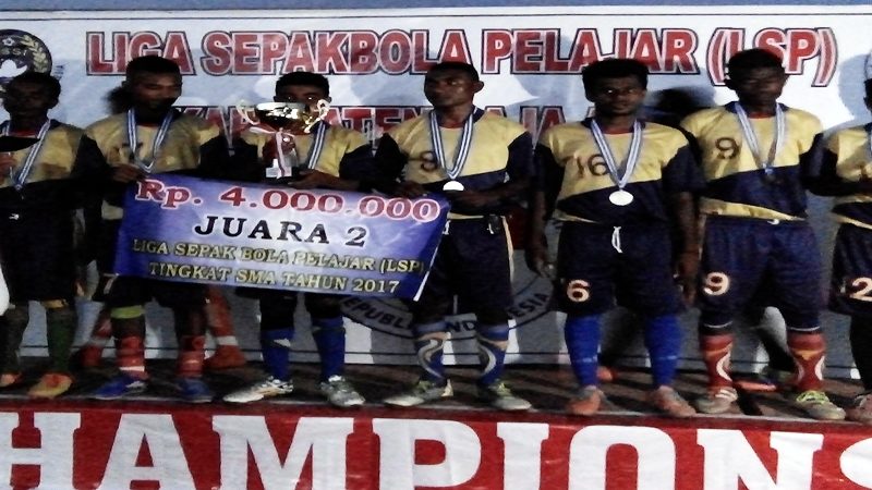 SMAN 10 Urbinasopen, Juara 2 Liga Sepakbola Pelajar Kabupaten Raja Ampat, Provinsi Papua Barat